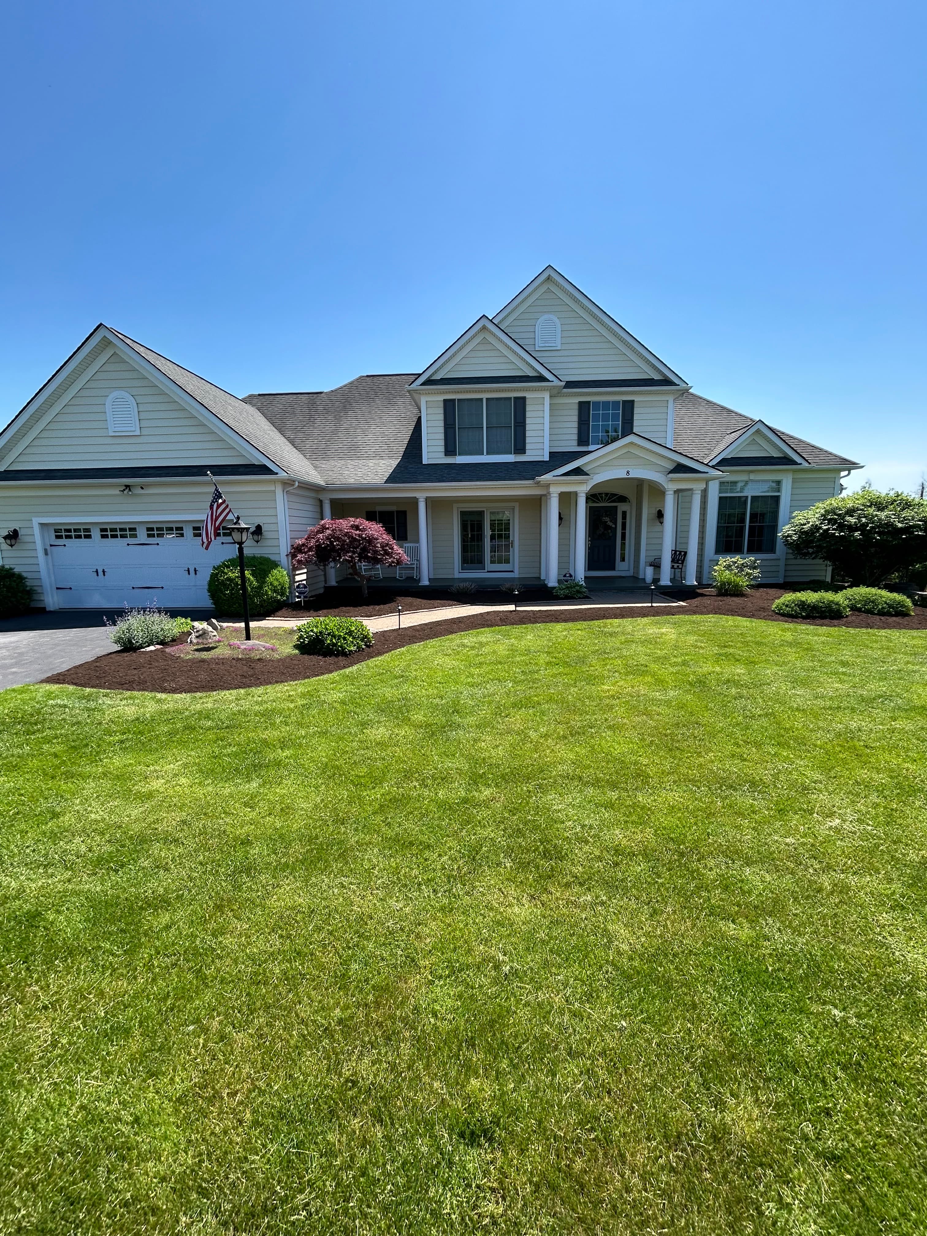 Mulch Refresh — Walkway Border — Rochester, NY