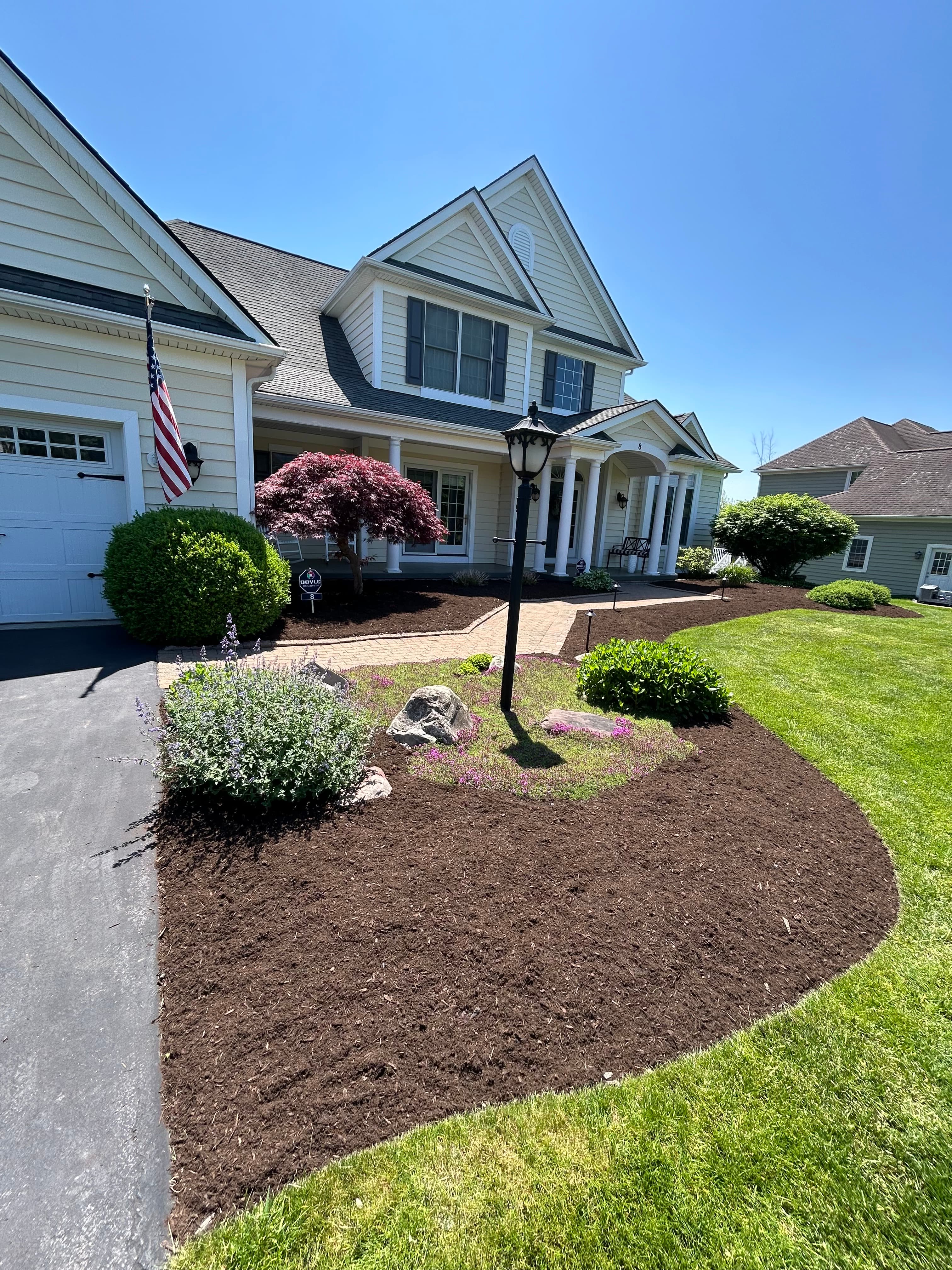 Mulch Refresh — Foundation Bed — Rochester, NY