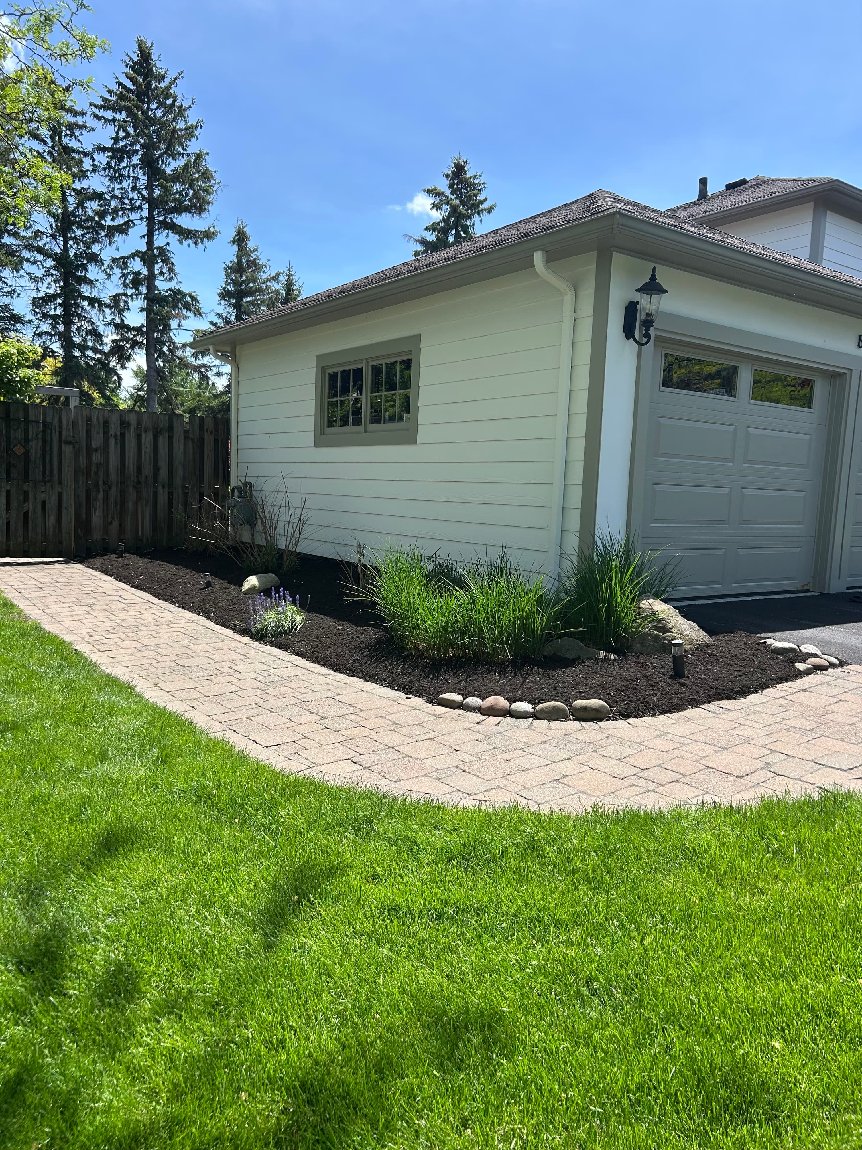 Seasonal Mulch Install — Backyard Bed — Rochester, NY